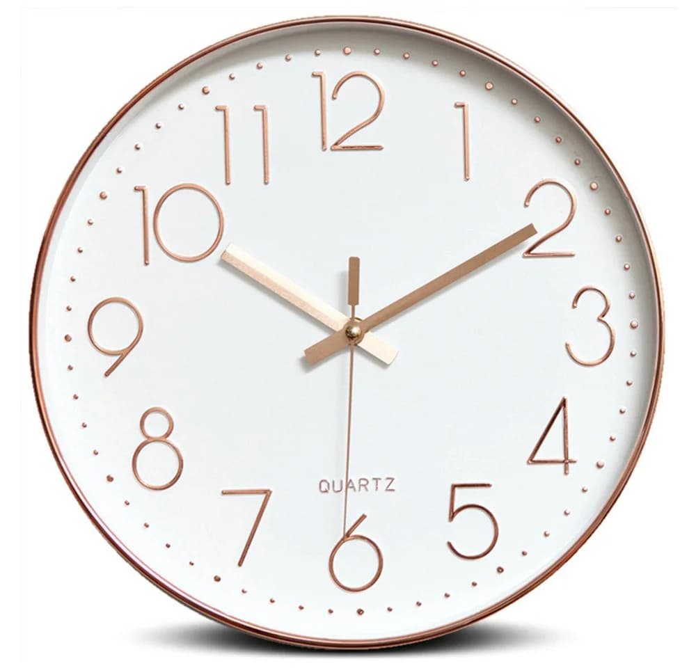 TUWENA Wanduhr 30cm Lautlos Kunststoff Modern Klassisch - Bild 2