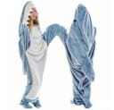 TUWENA Hai Decke Mit Ärmeln Flanell Decken Hoodie Bild 2