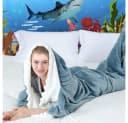 TUWENA Hai Decke Mit Ärmeln Flanell Decken Hoodie Bild 3
