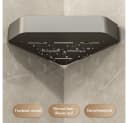 TUWENA Duschablage Ohne Bohren, 2 Stück Aluminium Duschregal mit Halter und Haken, Rostbeständiger Duschkorb Bild 5