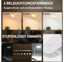 TUWENA LED Klemmleuchte Weiß Touch Dimmbar Schwanenhals Bild 3