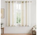 TUWENA Gardine Streifen Voile 2er Set Modern Bild 2