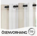 TUWENA Gardine Vorhänge mit Ösen, Streifen Voile 2er Set Bild 1