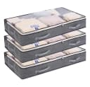TUWENA Unterbettkommode 3 Stück 75L Faltbare Kleidertasche Bild 2