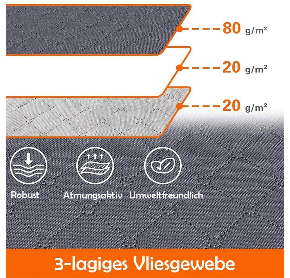 TUWENA Unterbettkommode 3 Stück 75L Faltbare Kleidertasche - Bild 4