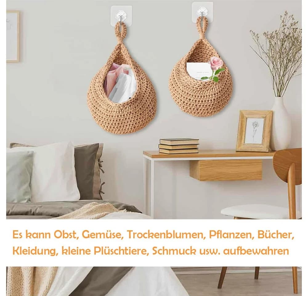 TUWENA Hängekorb 3 Stück Baumwollseil - Bild 4