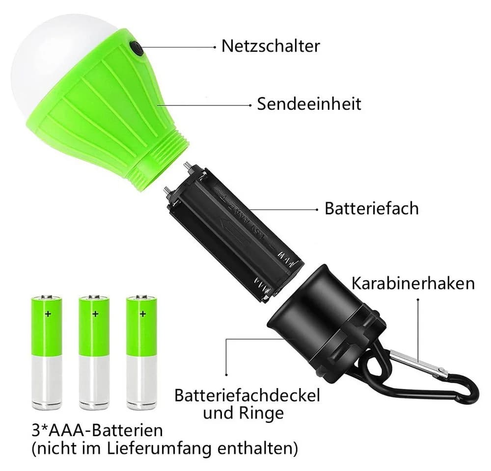 TUWENA LED Laterne 4er Set LED Campinglampe - Bild 4
