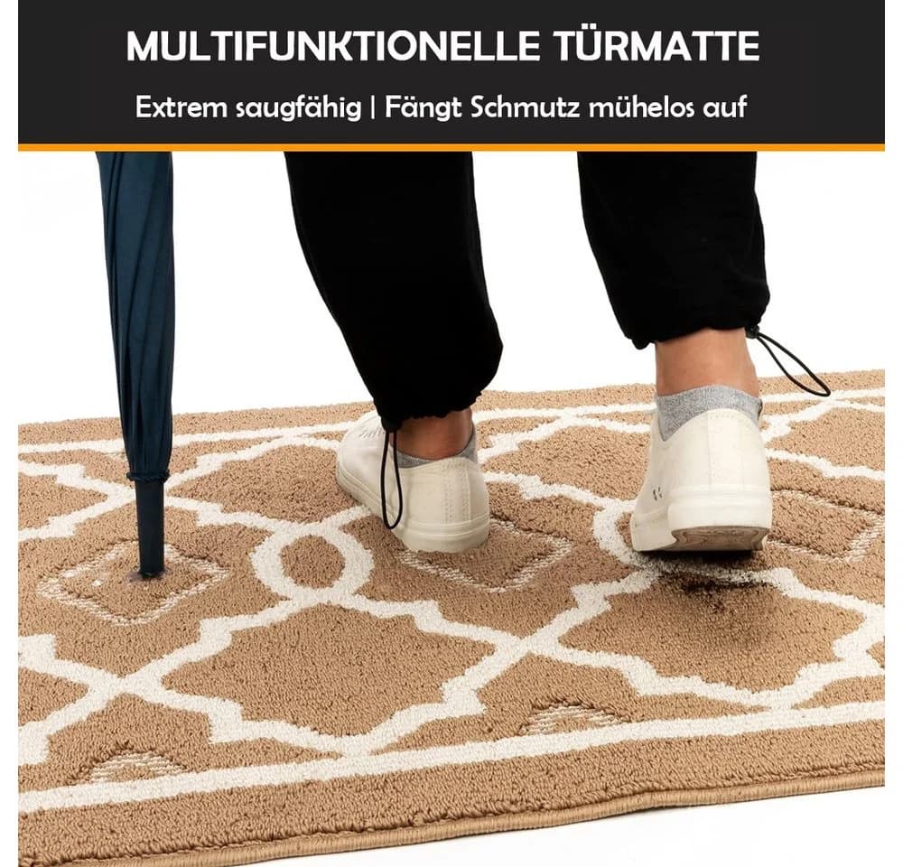 TUWENA Rutschfeste Fußmatte Saugfähig Weich Badteppich Polyesterfaser - Bild 4