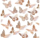 TUWENA 3D-Wandtattoo 48 Schmetterlinge Deko Abnehmbare Wandaufkleber Bild 2
