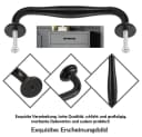 TUWENA Möbelgriff 12er Set Schwarz Aluminium Bild 3