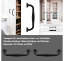 TUWENA Möbelgriff 12er Set Schwarz Aluminium Bild 4