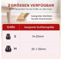 AFKSMILE Stuhlbeinkappen Schwarz 24er Pack mit Filzgleiter Bild 4