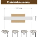 AFKSMILE Tischläufer mit Handquasten Boho Cremefarben Bild 1