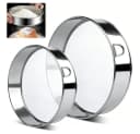 AFKSMILE Küchensieb-Set Edelstahl 15/20cm Feinmaschig Silber Bild 2