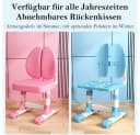 TUWENA Kinderschreibtisch und Stuhl-Set Rosa Höhenverstellbar Bild 4