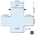 TUWENA Sesselschoner Wasserdicht Schwarz mit Seitentaschen Bild 1