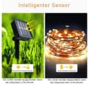 AFKSMILE LED Solarleuchte 2x12M & 2x22M Kupferdraht 8 Modi Warmweiß/Bunt Bild 3