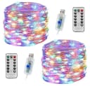 AFKSMILE LED-Lichterkette mit Timer, Dimmfunktion & Fernbedienung Bild 2