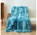 TUWENA Wohndecke Kuscheldecke Blau Plüsch Flauschig Bild 1