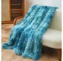 TUWENA Wohndecke Kuscheldecke Blau Plüsch Flauschig Bild 3