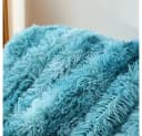 TUWENA Wohndecke Kuscheldecke Blau Plüsch Flauschig Bild 5