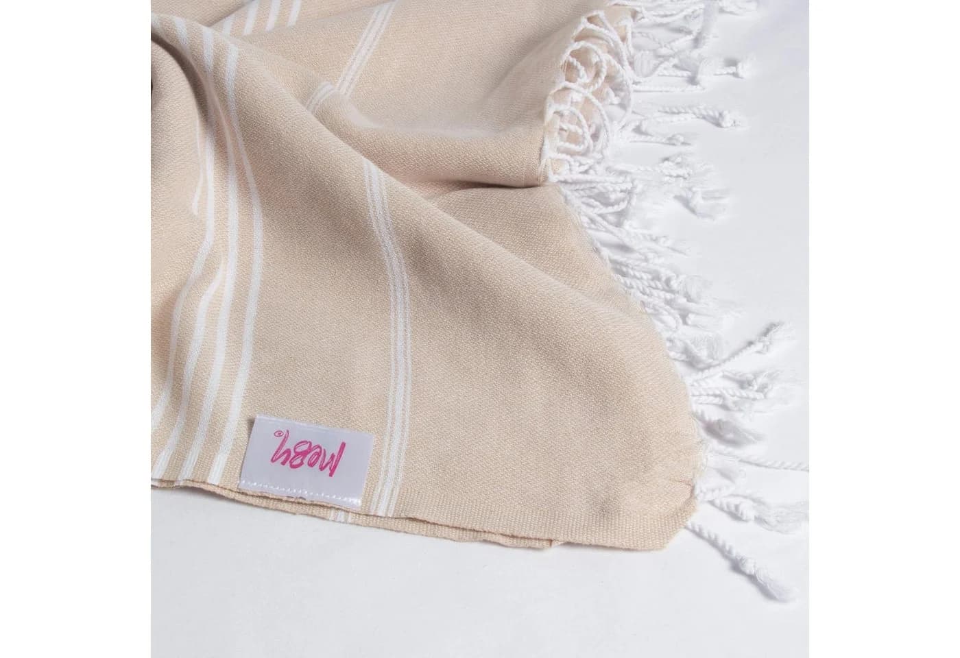 livessa Strandtuch Baumwolle 100% Beige Saunatuch Turkish Hamamtuch - Bild 3
