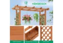 LALAHO Hochbeet Blumenkasten mit Rankhilfe - 110x45x113 cm Bild 4