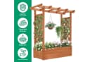 LALAHO Hochbeet Blumenkasten mit Rankhilfe - 110x45x113 cm Bild 5