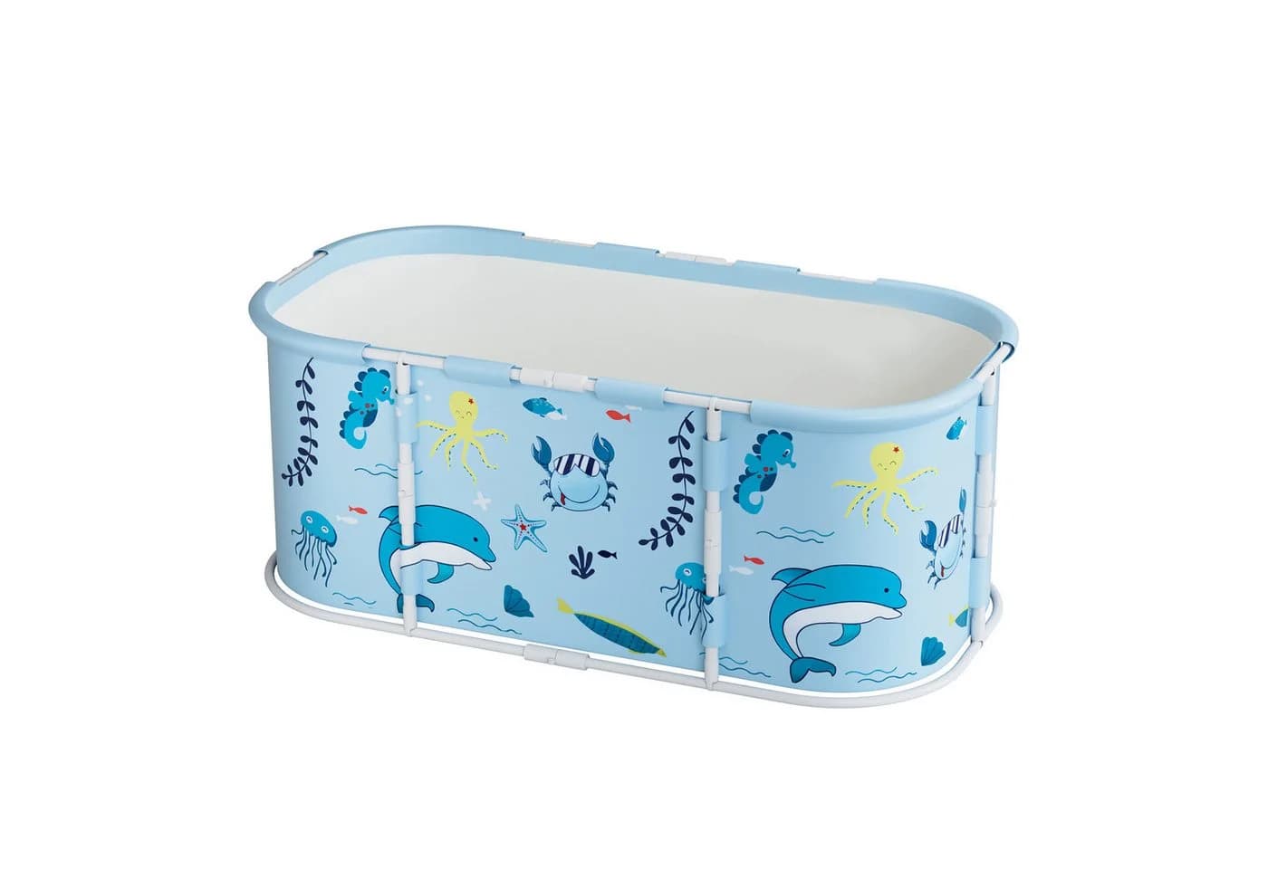 Rutaqian Faltbare Badewanne Metallrahmen 110x60x50 cm - Bild 2