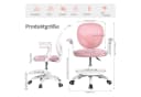 Rutaqian Kinder-Schreibtischstuhl Rosa mit verstellbarer Fußstütze und Klapparm Bild 3