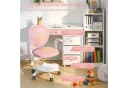 Rutaqian Kinder-Schreibtischstuhl Rosa mit verstellbarer Fußstütze und Klapparm Bild 4