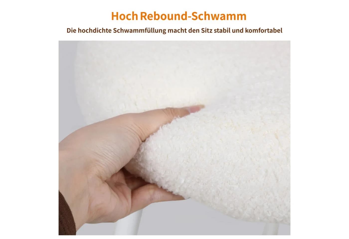 Rutaqian Frisierstuhl Grau-Weiß mit Schleifenrückenlehne - Bild 3
