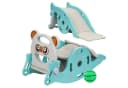 Rutaqian Indoor-Rutsche 4-in-1 Kinderrutsche mit Schaukel und Basketballkorb Bild 2