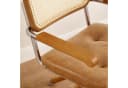 Art Leon Esszimmerstuhl CC058 Mid Century Modern Drehstuhl Braun/Grün Kunstleder Bild 1