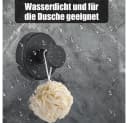 TUWENA Handtuchhaken 4 Stück Schwarz Saugnapf ohne Bohren Bild 4