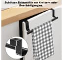 TUWENA Handtuchstange 2 Stück Türhandtuchhalter Schwarz Bild 4
