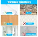 TUWENA Handtuchklemme Geschirrtuchhalter 4 Stück Set Rund Silber Bild 5