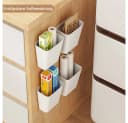 TUWENA Aufbewahrungsbox 4 Stück Küchenschranktür-Aufbewahrungsbox, Wandaufbewahrungsboxen, für Schrank, Badezimmer, Kühlschrank Bild 4