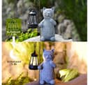 TUWENA LED Solarleuchte Katze Gartenfigur mit Solar Laterne Bild 4