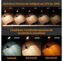 TUWENA LED Leselampe Buchklemme 360° Flexibel 9 LEDs 3 Farbtemperaturen Bild 3