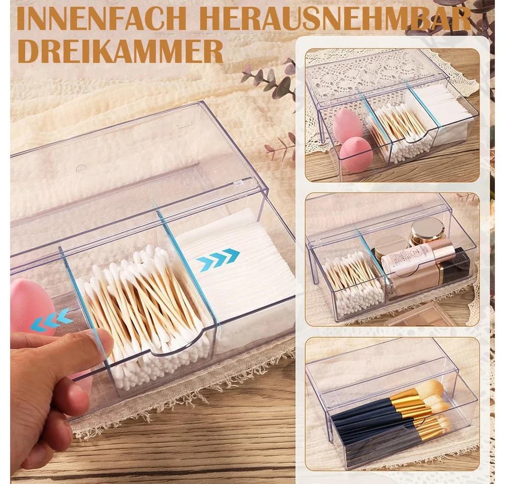 TUWENA Organizer 2er-Set Stapelbarer Organizer mit Schubladen - Bild 4
