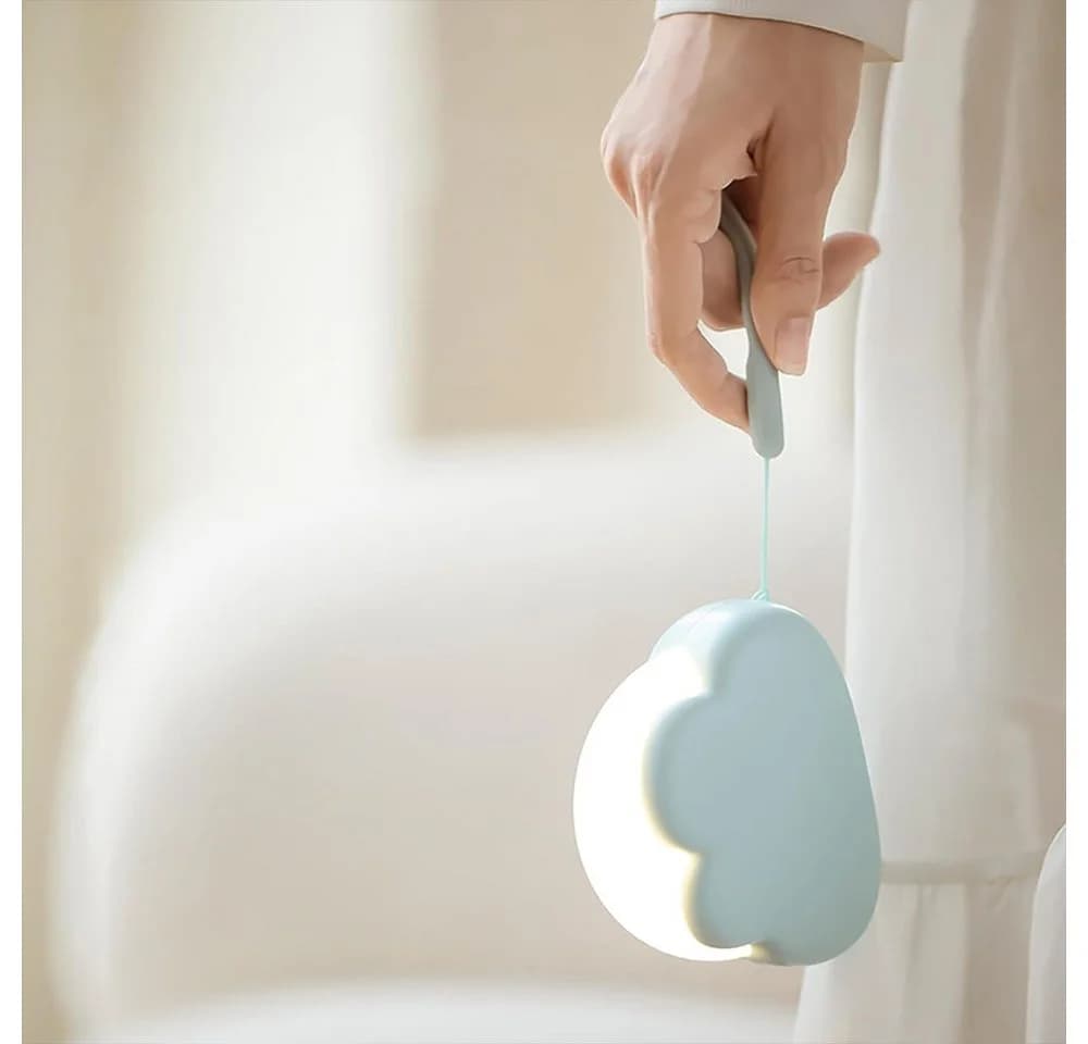 TUWENA LED Nachtlicht Wolkenform Blau Dimmbar Kinder Nachtlampe - Bild 2