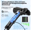AFKSMILE Elektrische Grillbürste Kabellos Schwarz mit Edelstahl-Bürstenkopf Bild 1