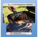AFKSMILE Elektrische Grillbürste Kabellos Schwarz mit Edelstahl-Bürstenkopf Bild 4
