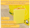 AFKSMILE Faltbare Babybadewanne PVC Gelb mit Zubehör Bild 4