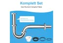 SURFOU Siphon für Waschbecken 1 1/4 Zoll Edelstahl mit Geruchsverschluss Bild 3