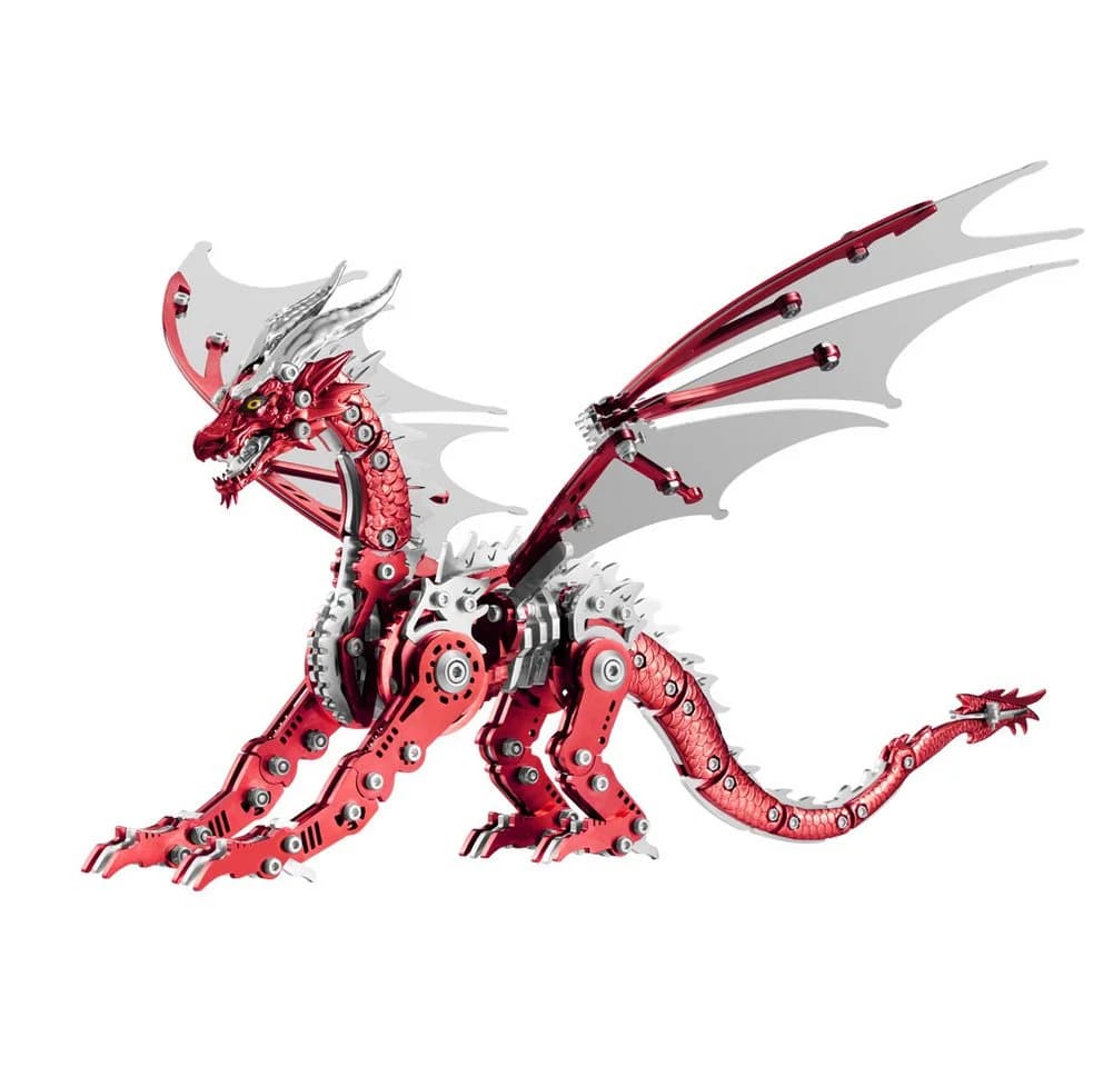 FANNOU 3D-Puzzle Mechanischer Drache 313 Teile Metallbausatz - Bild 2