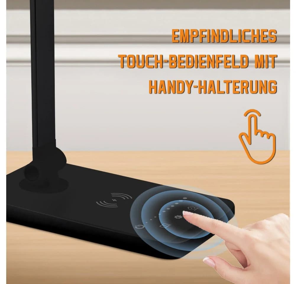 FANNOU LED Schreibtischlampe Dimmbar Schwarz 25 Modi Augenschutz - Bild 5