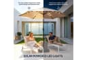 FANNOU Sonnenschirm Beige mit LED und Kippfunktion Bild 4