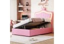 Celya Kinderbett 90x200 cm LED-Beleuchtung Rosa Bild 5